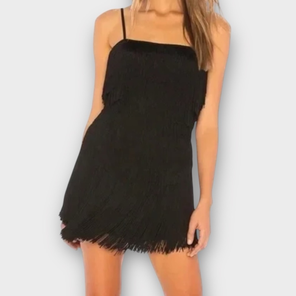 Likely Women’s Alice Dress Size 2 Fringe Gatsby Downton Roaring 20s Flapper NWT